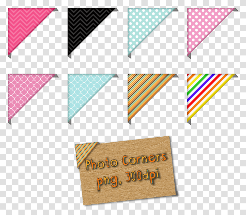 Thumb Image Scrapbook Photo Corners, Triangle, Pattern, Tie, Accessories Transparent Png