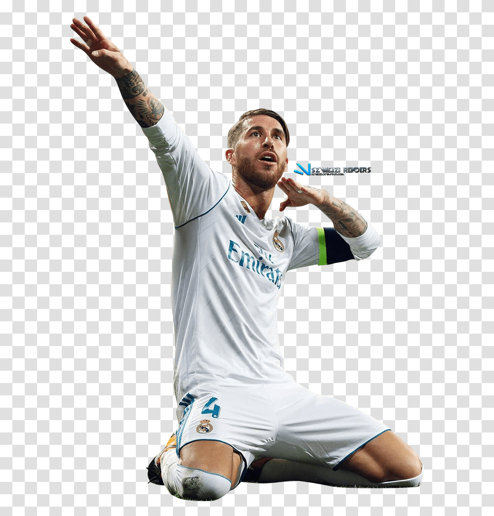 Thumb Image Sergio Ramos Real Madrid, Sphere, Person, Sleeve Transparent Png