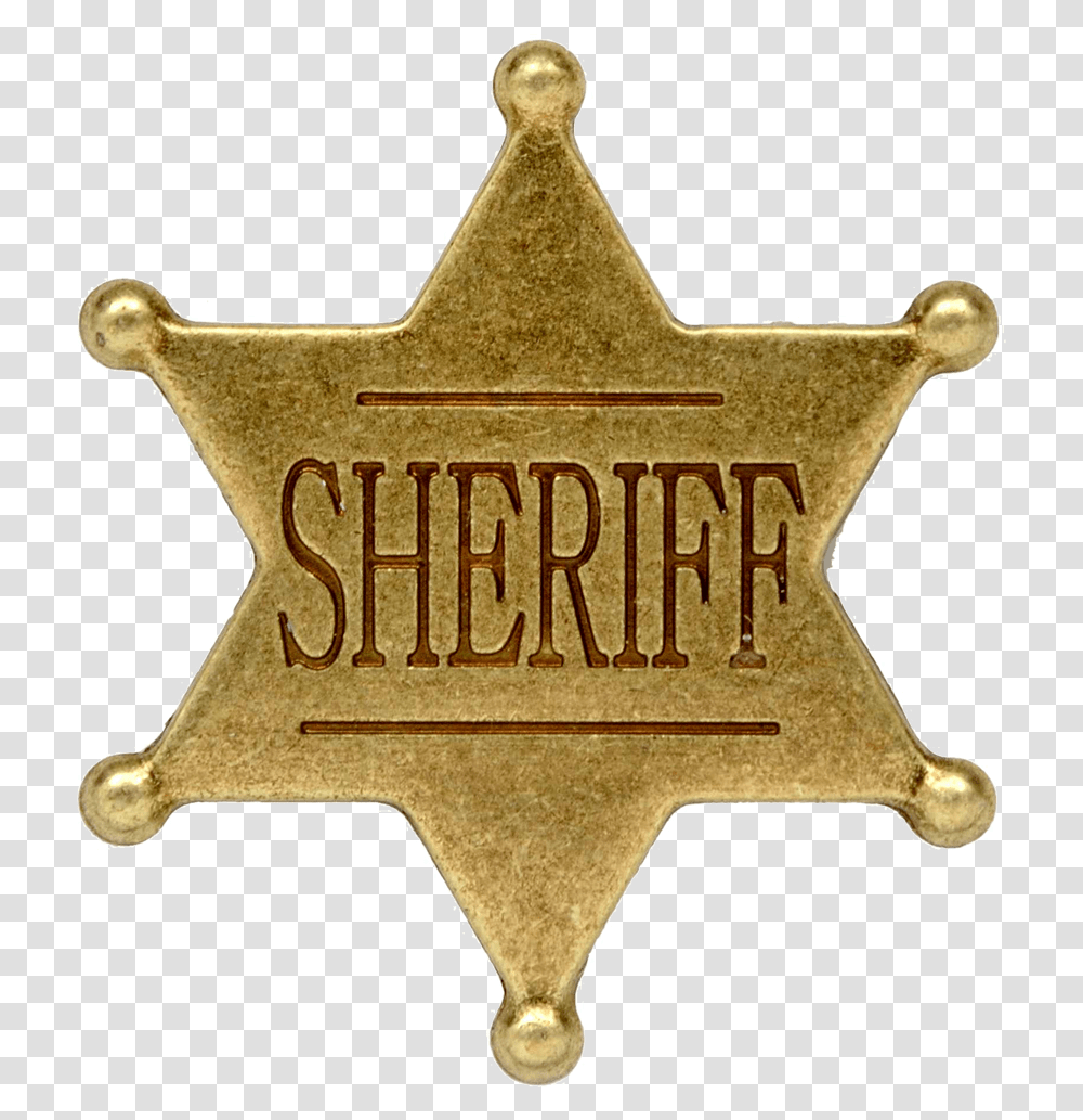Thumb Image Sheriff Star Badge, Logo, Trademark, Bronze Transparent Png