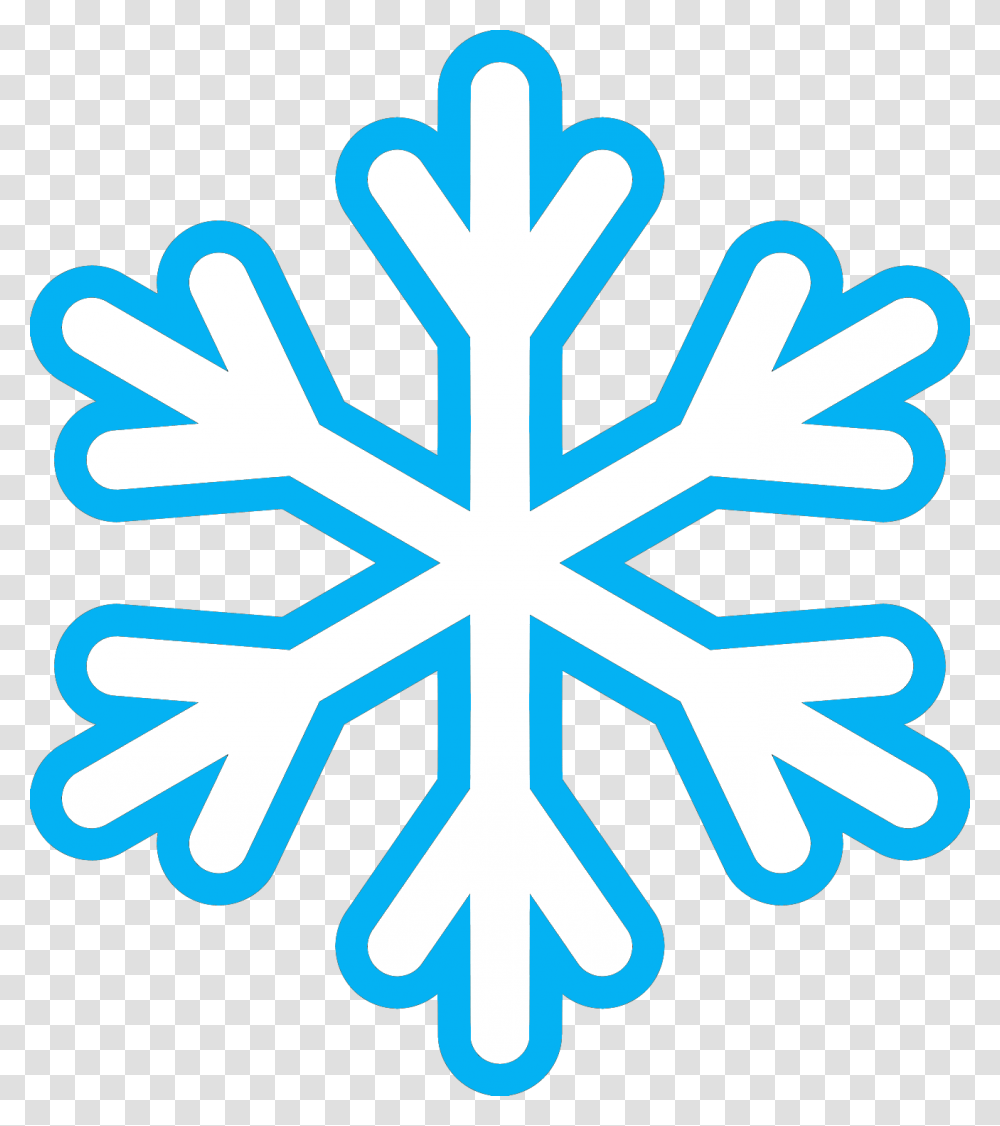 Thumb Image Snowflake Clipart Black And White, Cross, Crystal Transparent Png