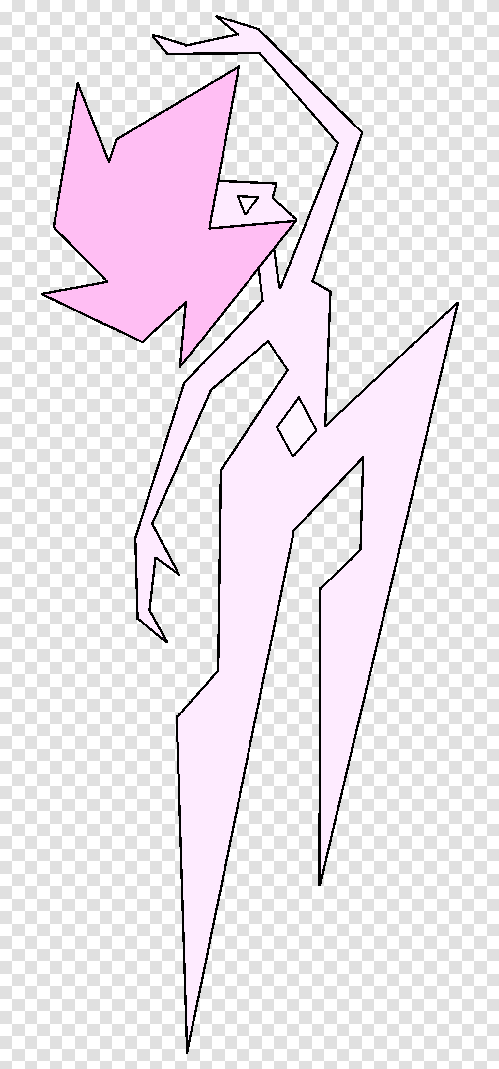 Thumb Image Steven Universe Pink Diamond Alone, Hand, Recycling Symbol, Stencil Transparent Png