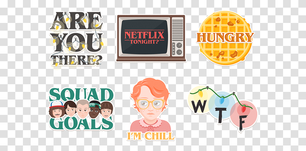 Thumb Image Stranger Things Stickers Telegram, Person, Label, Book Transparent Png