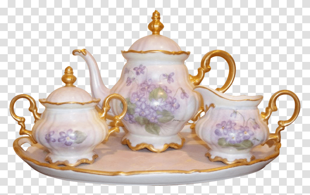 Thumb Image Tea Cup Set, Pottery, Teapot, Porcelain Transparent Png