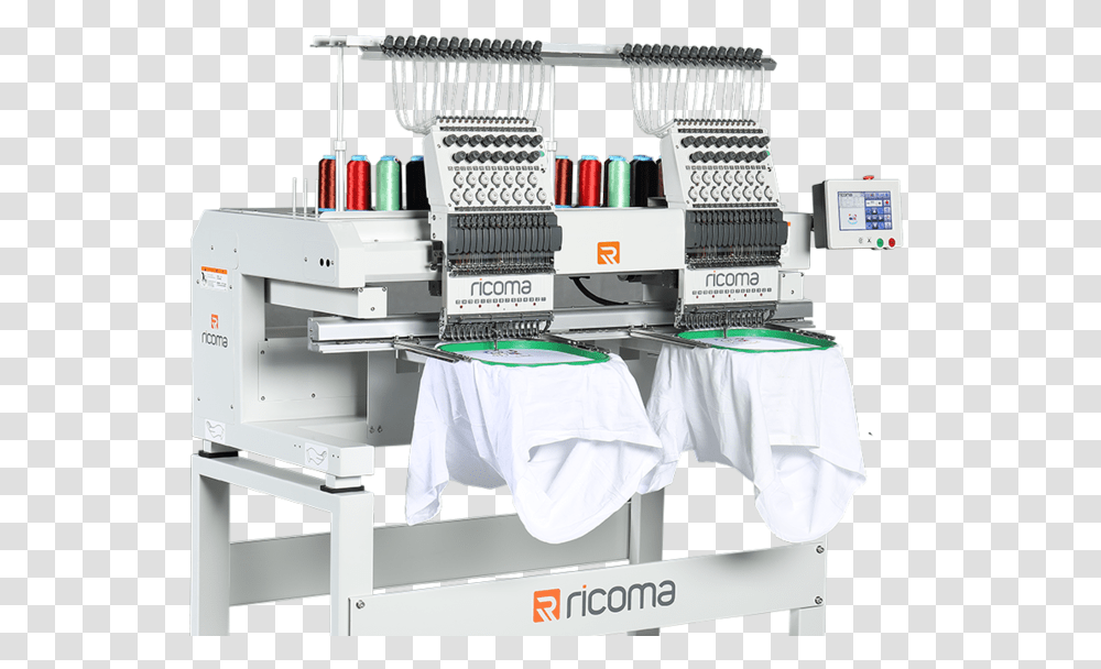 Thumb Image Twin Head Embroidery Machine, Metropolis, Desk, Table, Furniture Transparent Png