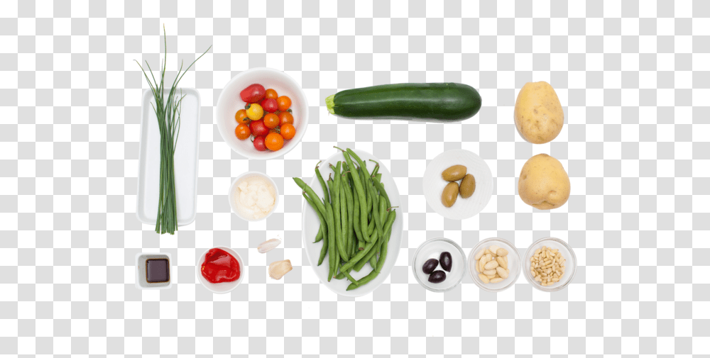 Thumb Image Vegetables From Top, Plant, Food, Produce, Green Bean Transparent Png