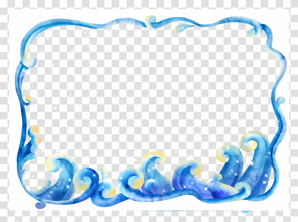 Thumb Image Waves Frame, Birthday Cake, Floral Design Transparent Png