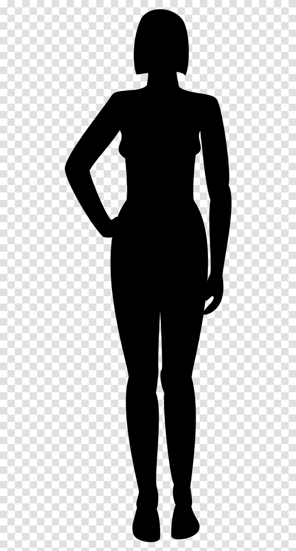 Thumb Image Woman Back Silhouette, Gray, World Of Warcraft Transparent Png