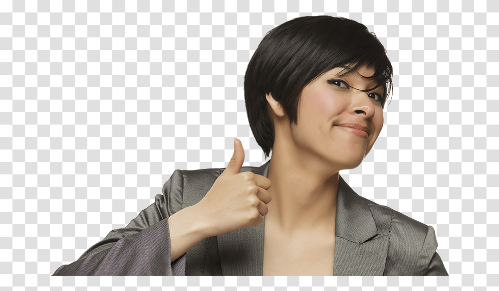 Thumb Image Woman Wow, Person, Human, Finger, Thumbs Up Transparent Png