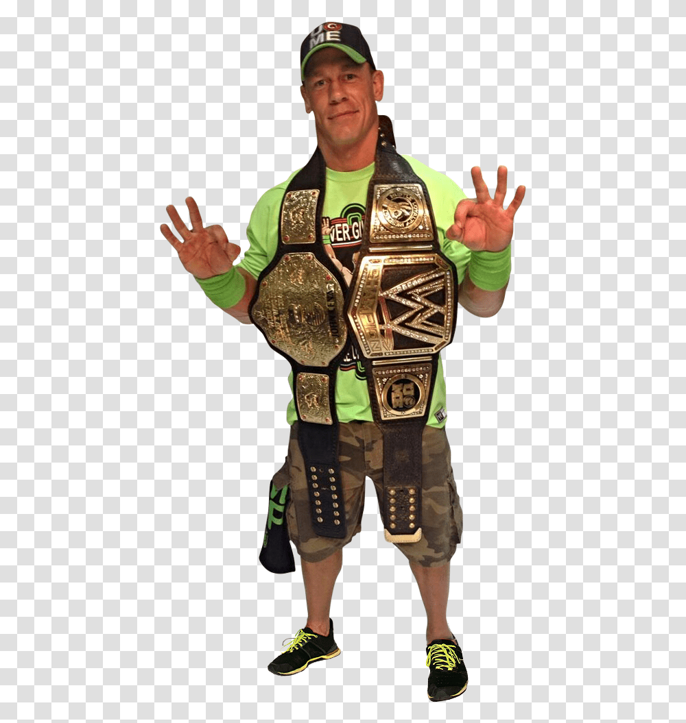 Thumb Image Wwe John Cena Belt, Person, Human, Apparel Transparent Png