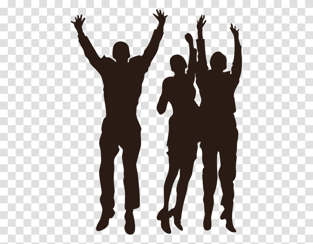 Thumb Image Young People Silhouette, Person, Human, Hand, Crowd Transparent Png