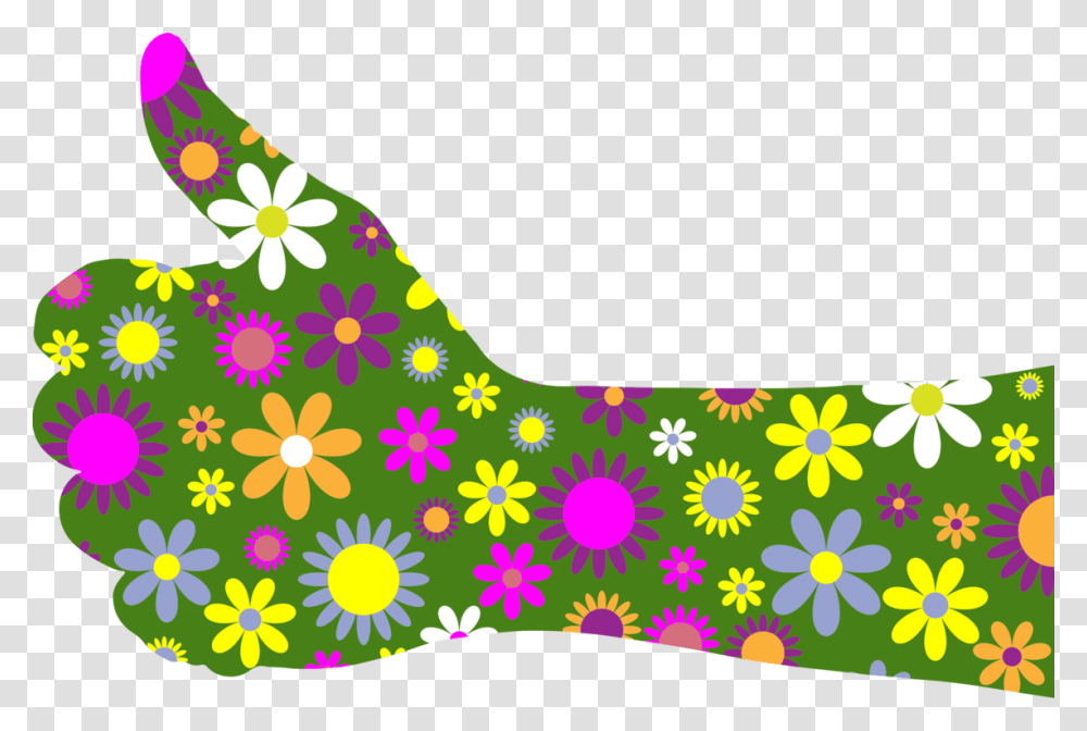 Thumb Signal Flower Computer Icons, Floral Design, Pattern Transparent Png