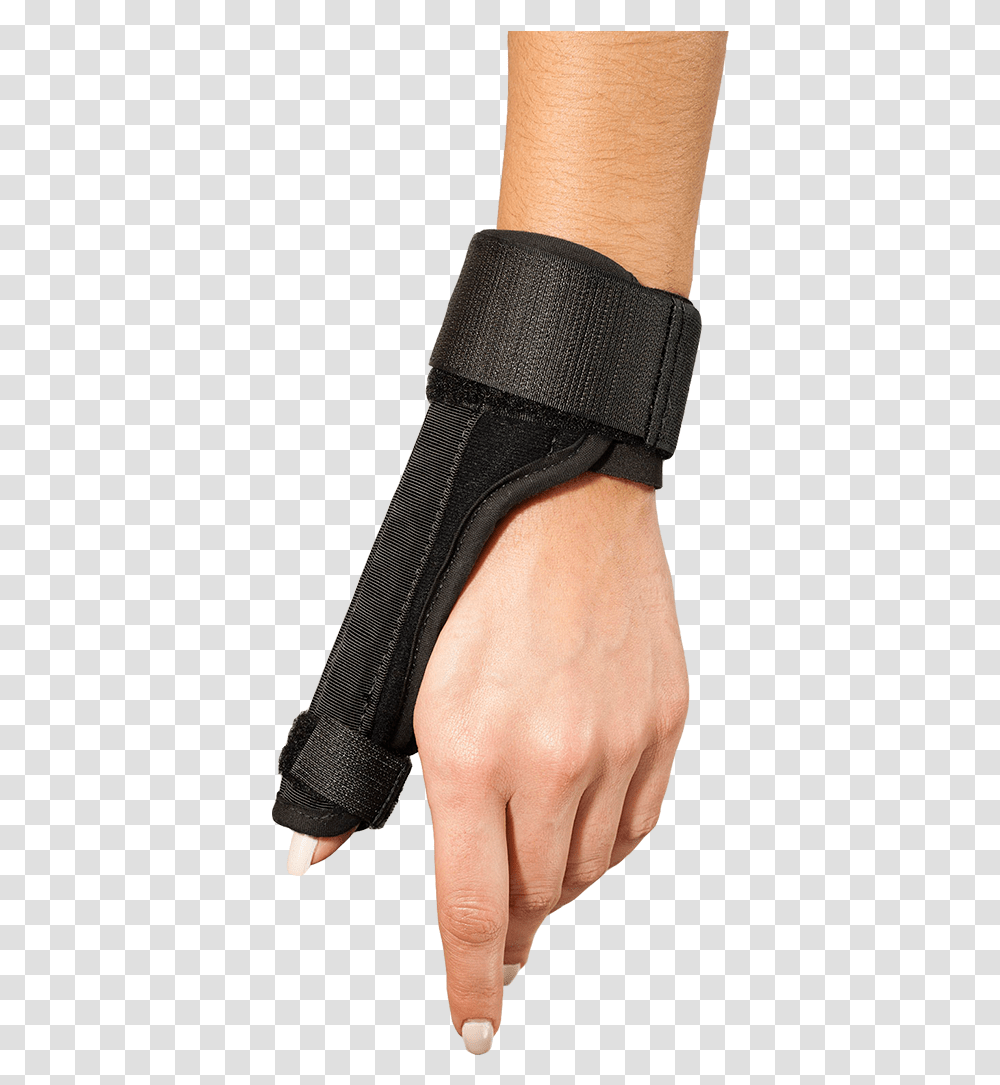 Thumb Support Leather, Strap, Arm, Person, Human Transparent Png