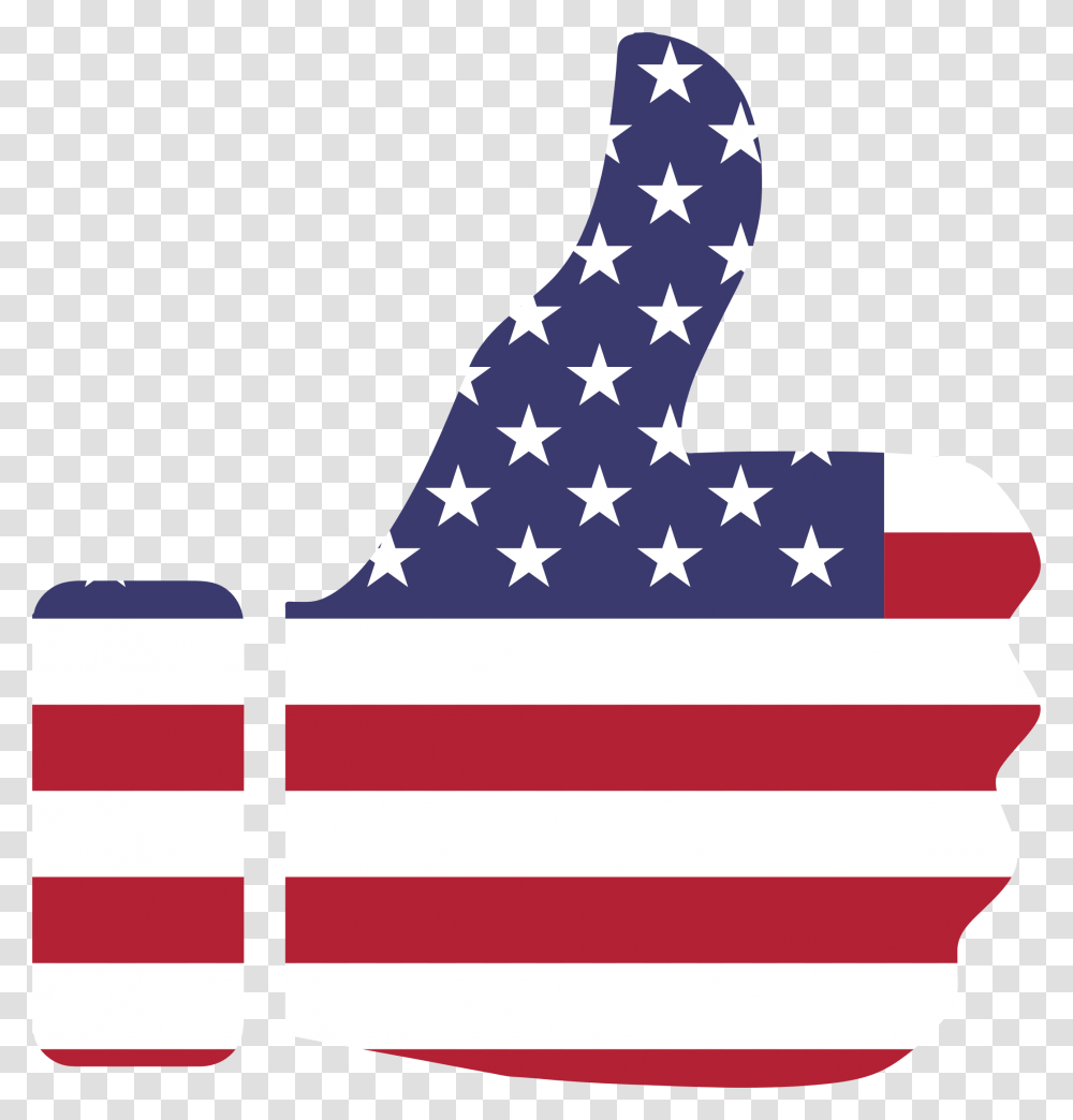 Thumb Up American Flag, Face Transparent Png