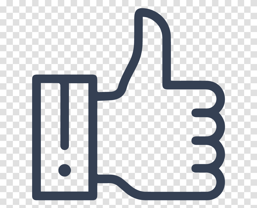 Thumb Up Line Icon, Hammer, Tool, Buckle Transparent Png