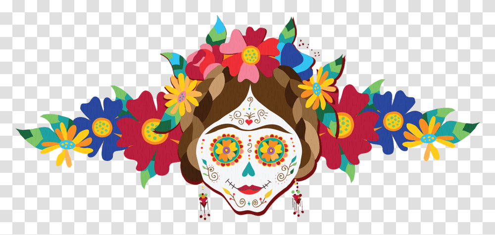 Thumbnail Day Of The Dead Flowers Clipart, Floral Design, Pattern, Ornament Transparent Png