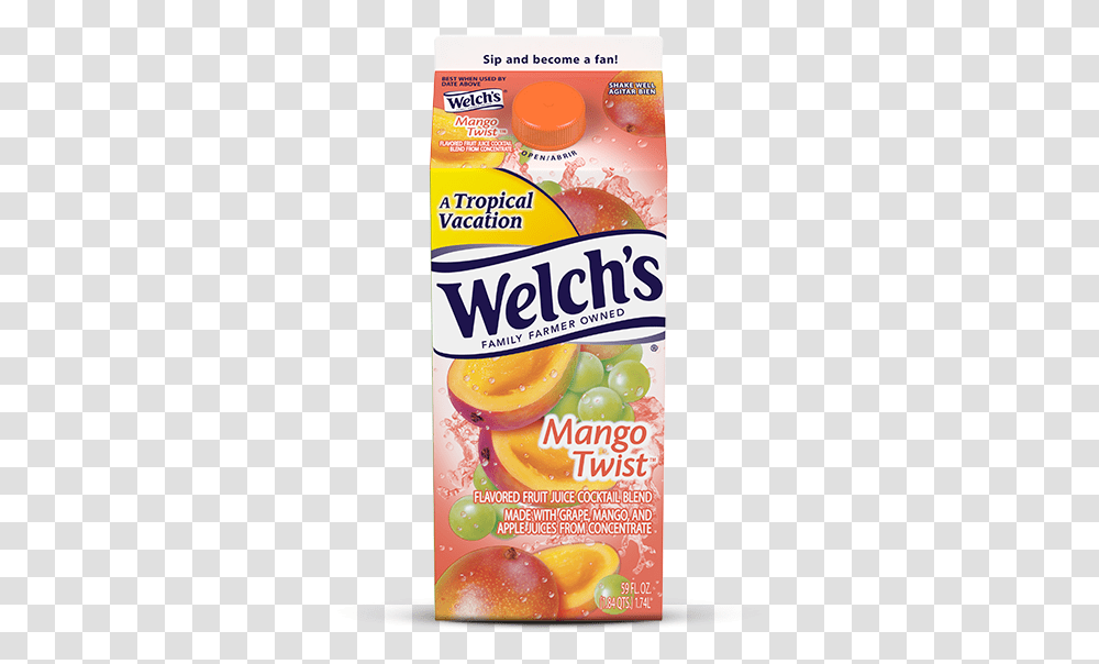 Thumbnail Welch's Mango Juice, Beverage, Drink, Plant, Flyer Transparent Png