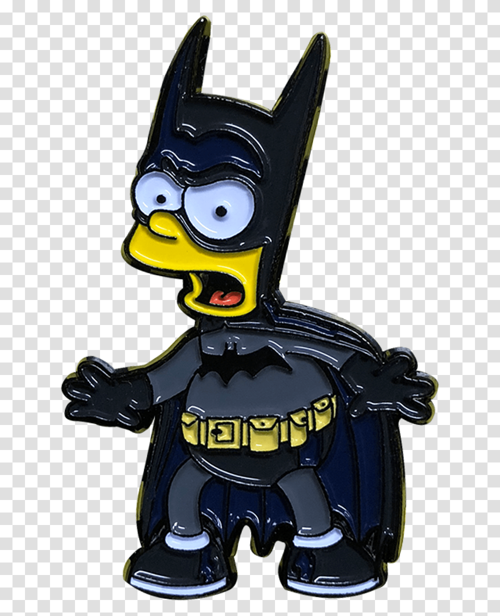 Thumbs Bart X Batman Pin Figurine, Apparel, Gun Transparent Png