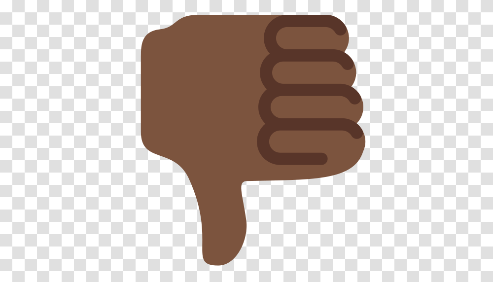 Thumbs Down Dark Skin Tone Emoji, Hand, Piggy Bank, Fist Transparent Png
