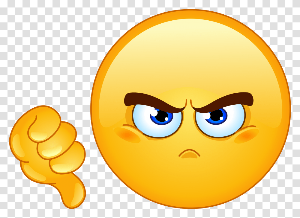 Thumbs Down Emoji 86 Decal Smiley Bad, Angry Birds, Food, Plant, Carrot Transparent Png
