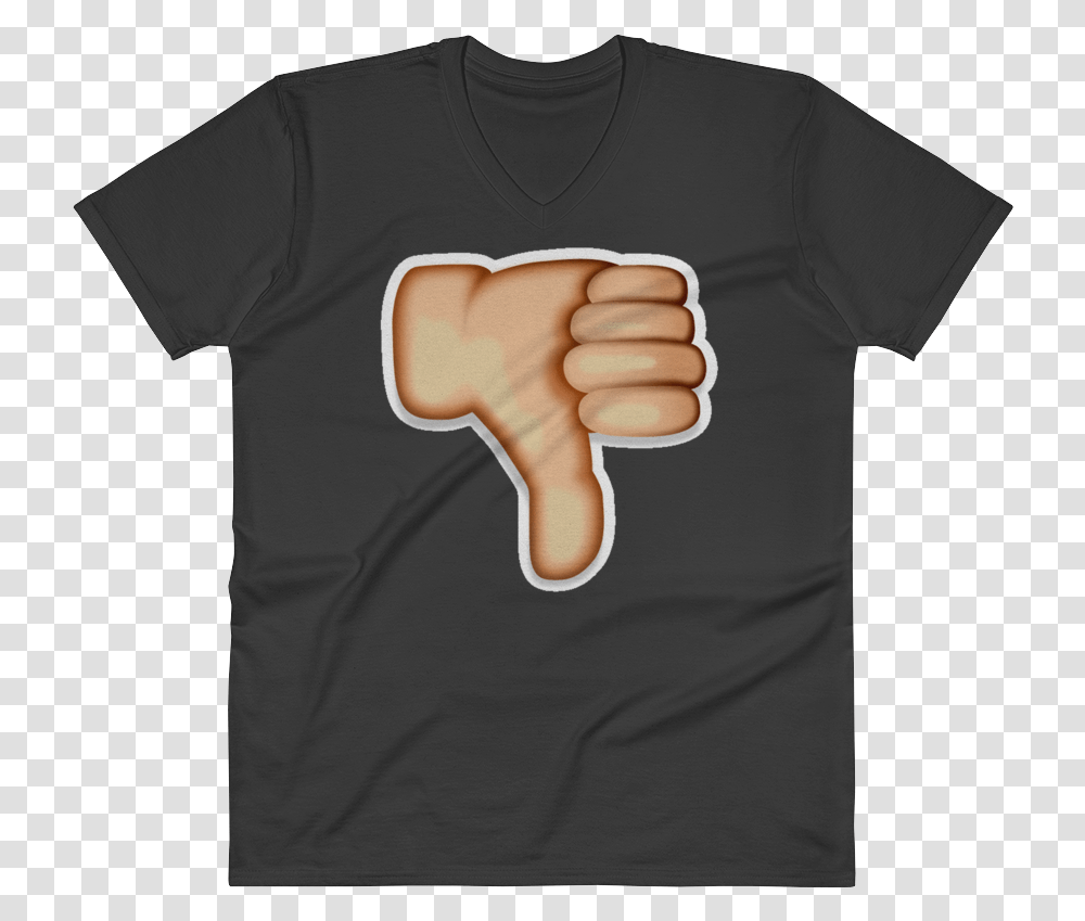 Thumbs Down Emoji Active Shirt, Apparel, Hand, T-Shirt Transparent Png