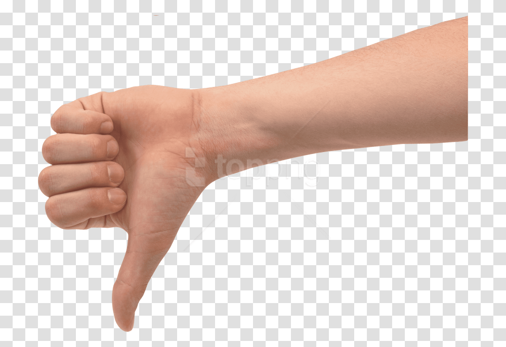 Thumbs Down Hand, Wrist, Person, Human, Finger Transparent Png