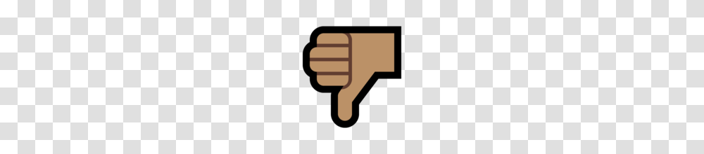 Thumbs Down Medium Skin Tone Emoji On Microsoft Windows, Hand, Cross Transparent Png