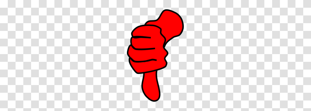 Thumbs Down Red Clip Art, Hand, Fist Transparent Png