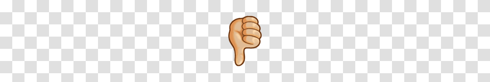 Thumbs Down Sign With Cream White Skin Tone Emoji, Hand, Fist Transparent Png