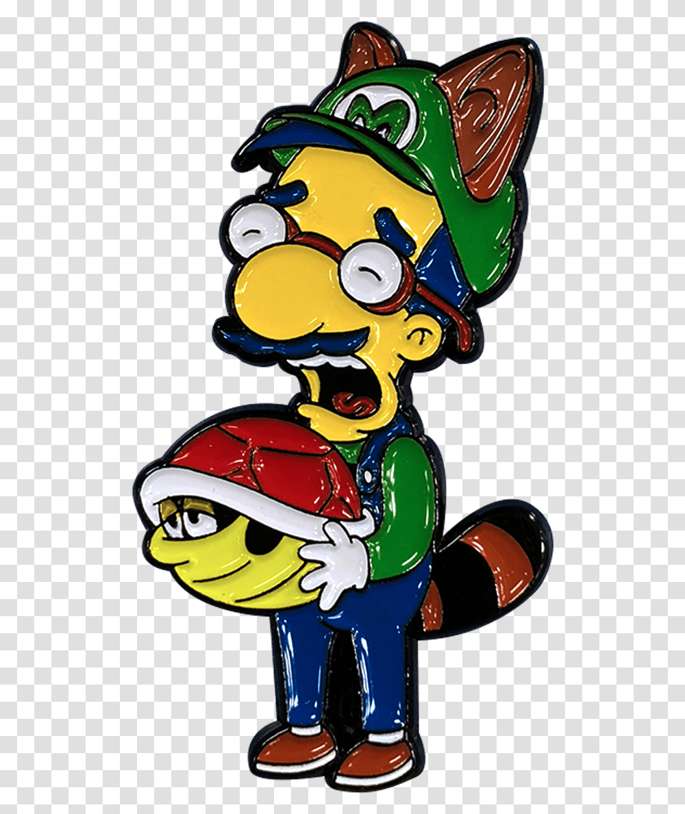 Thumbs Milhouse X Super Mario Pin Cartoon, Helmet, Apparel Transparent Png