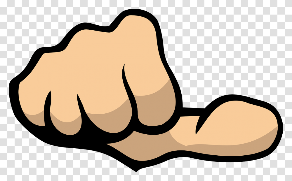 Thumbs Sideways Clipart, Hand, Fist Transparent Png