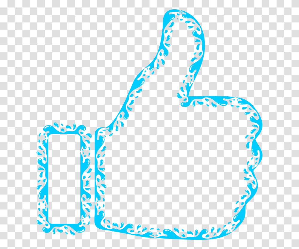 Thumbs Up Aqua, Number, Alphabet Transparent Png