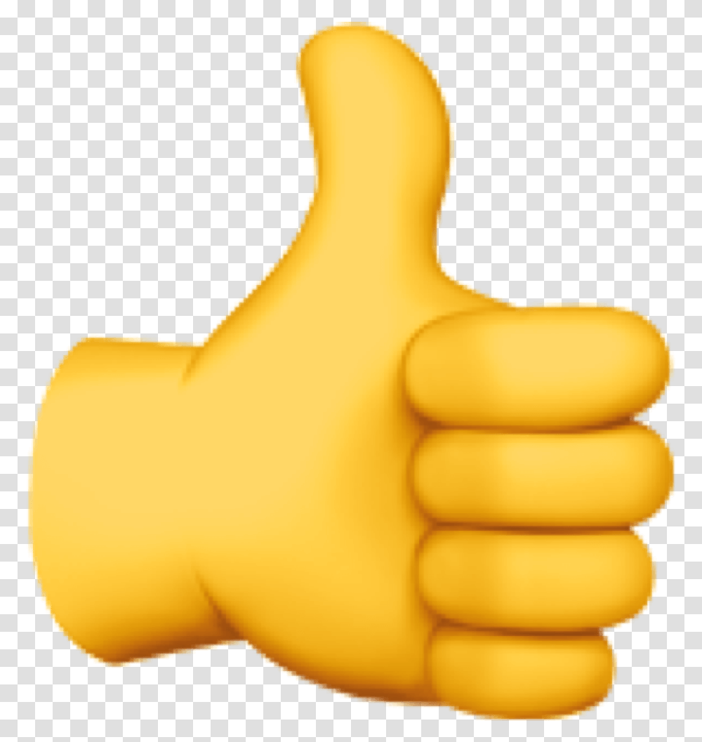 Thumbs Up Emoji Apple, Finger, Banana, Fruit, Plant Transparent Png