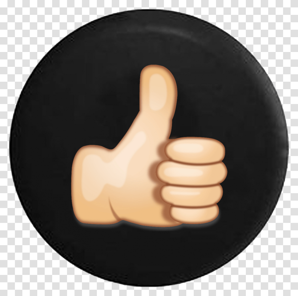 Thumbs Up Emoji Like Rv Camper Spare Tire Cover Black Louis Xvi, Finger Transparent Png