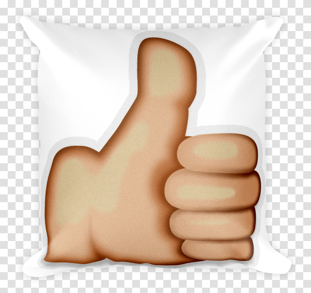Thumbs Up Emoji, Pillow, Cushion, Person, Finger Transparent Png