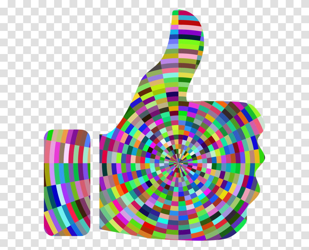 Thumbs Up Emoji Rainbow Thumbs Up Emoji, Spiral, Coil Transparent Png