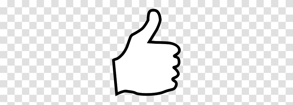 Thumbs Up Free Clipart, Silhouette, Number Transparent Png