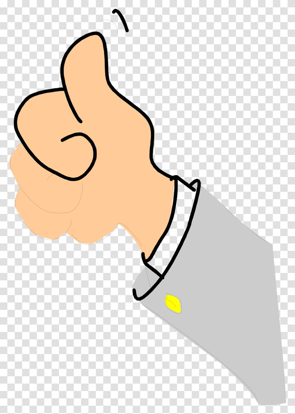 Thumbs Up Free Stock Photo Illustration Of A Cartoon Hand, Finger, Fist Transparent Png