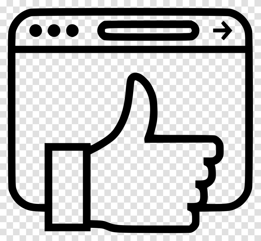 Thumbs Up Good Facebook Like Icon Free Download, Stencil, Appliance, Buckle Transparent Png