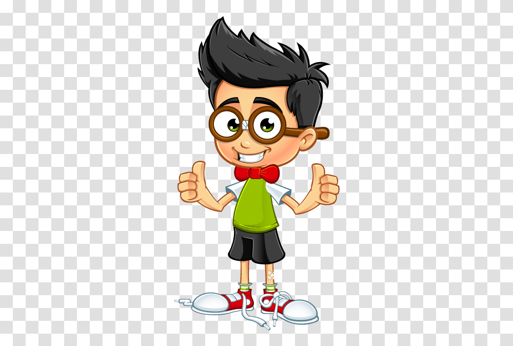 Thumbs Up Guy Clipart Nerd Kid Cartoon, Toy, Hand, Finger, Performer Transparent Png