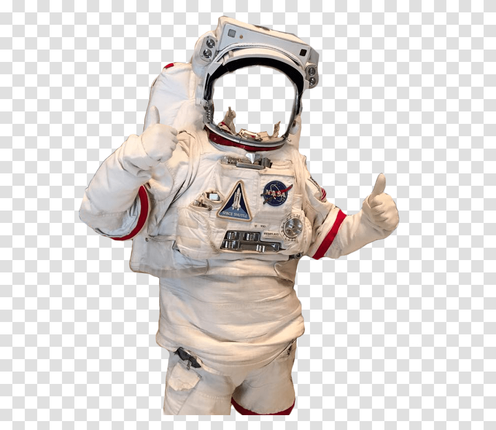 Thumbs Up Inside Florida Astronaut Thumbs Up, Helmet, Apparel, Person Transparent Png