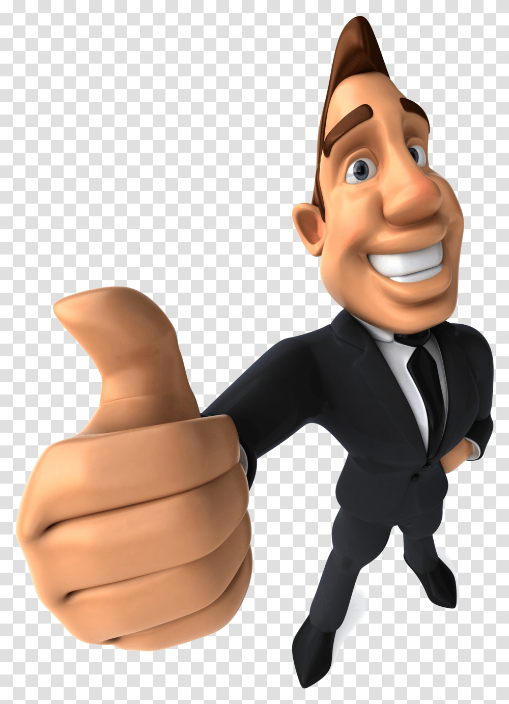 Thumbs Up Man Animated, Person, Human, Finger, Figurine Transparent Png