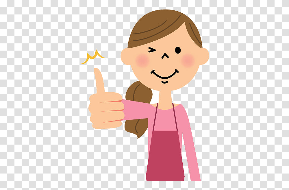 Thumbs Up Royalty Free Woman Home Vector Images Girl With Thumbs Up Cartoon, Finger, Face, Apparel Transparent Png