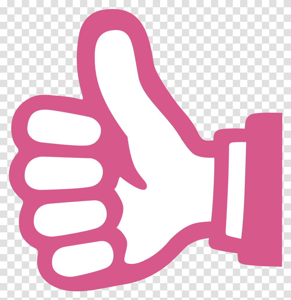 Thumbs Up Sign Emoji For Facebook Pink Thumbs Up Sign Transparent Png