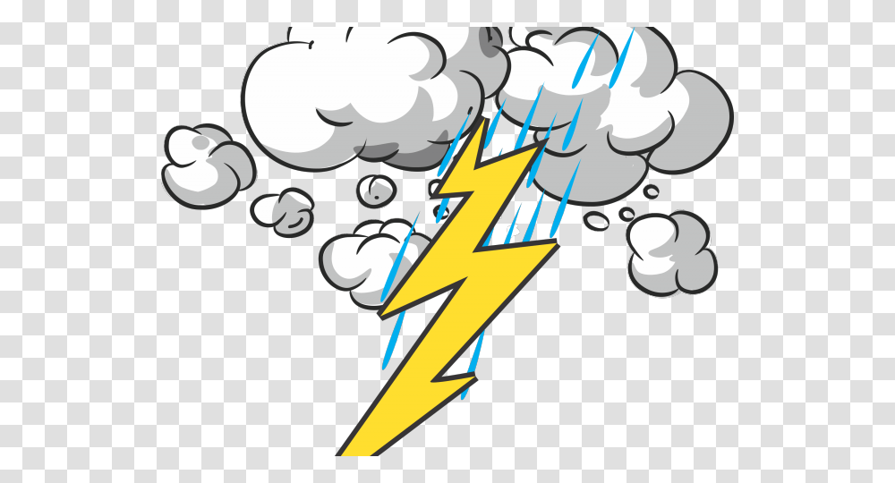 Thunder And Lightning Clipart Cartoon Thunder And Lightning, Hand, Outdoors Transparent Png