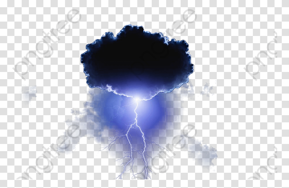 Thunder Clipart Category Dark Blue Cloud, Nature, Outdoors, Lightning, Thunderstorm Transparent Png