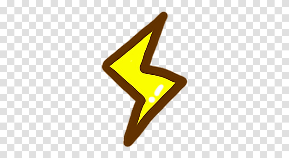 Thunder Clipart Cute Lightning Cute, Star Symbol, Sign Transparent Png