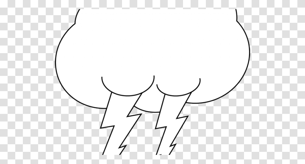 Thunder Clipart Dark Clouds Illustration, Mammal, Animal, Stencil, Silhouette Transparent Png