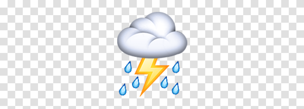 Thunder Cloud And Rain Emojis Emoji Cloud, Lamp, Lighting Transparent Png