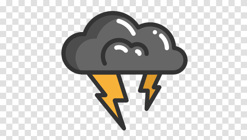 Thunder Icons And Graphics Cartoon Storm Clouds, Text, Animal Transparent Png