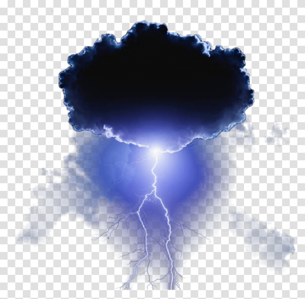 Thunder Lightning Clouds Sky Black Ftestickers Lightning, Nature, Outdoors, Thunderstorm, Weather Transparent Png